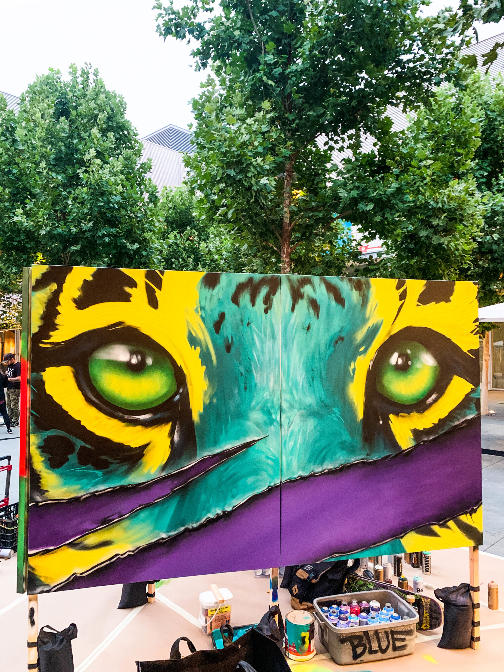 Tiger Painting at Live Art Thursdays
